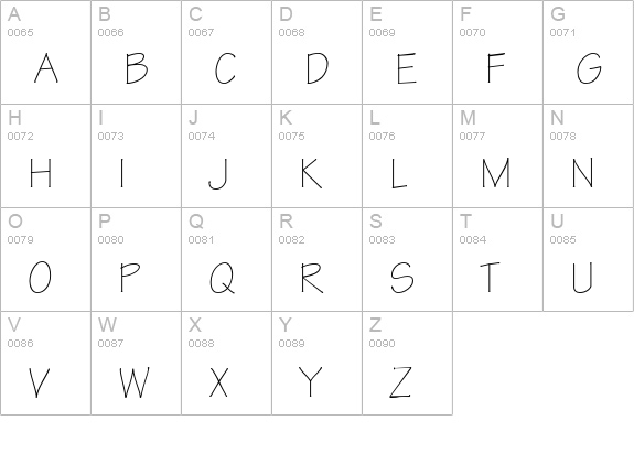 Tekton Pro Light uppercase A-Z preview