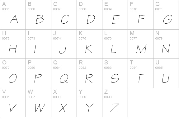 Tekton Pro Light Extended Oblique uppercase A-Z preview