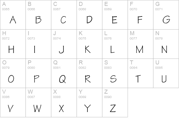 Tekton-Thin uppercase A-Z preview