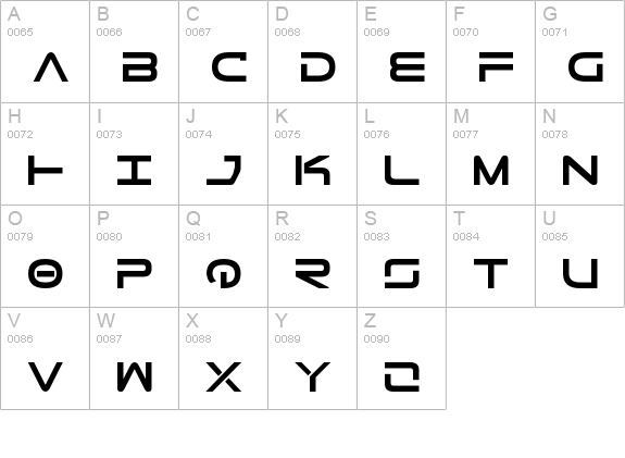 Tele-Marines Bold uppercase A-Z preview
