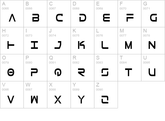 Tele-Marines Condensed Bold uppercase A-Z preview
