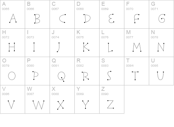 Telegram Std uppercase A-Z preview