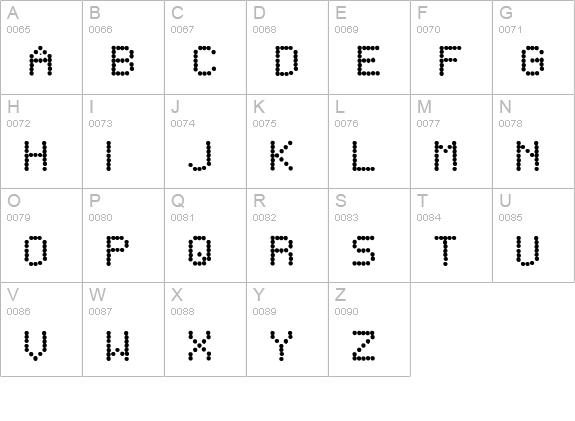 Telegraphic Bold uppercase A-Z preview