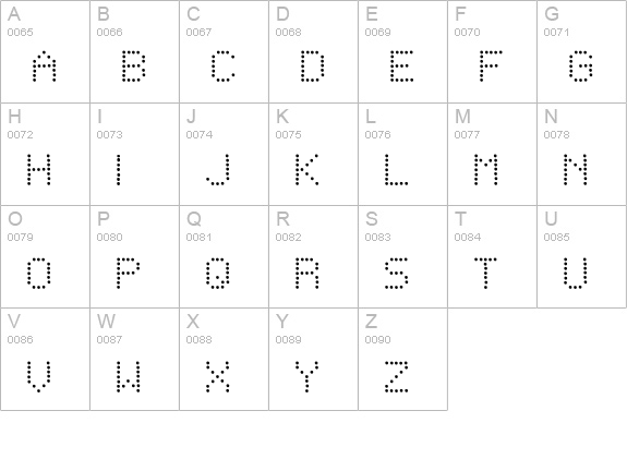 Telegraphic Light Bold uppercase A-Z preview