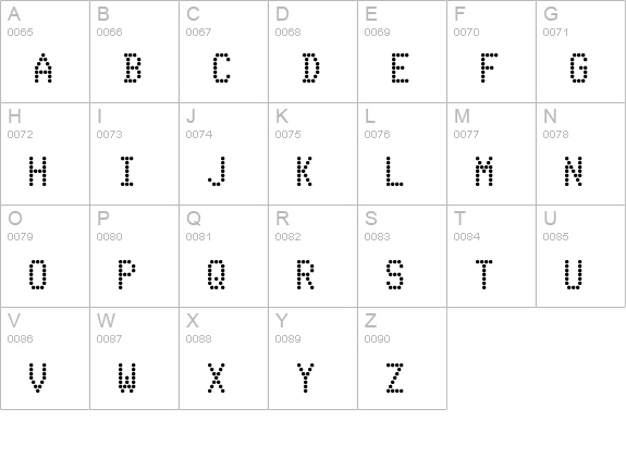 Telidon Bold uppercase A-Z preview