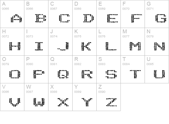 Telidon Ink Ex Bold uppercase A-Z preview
