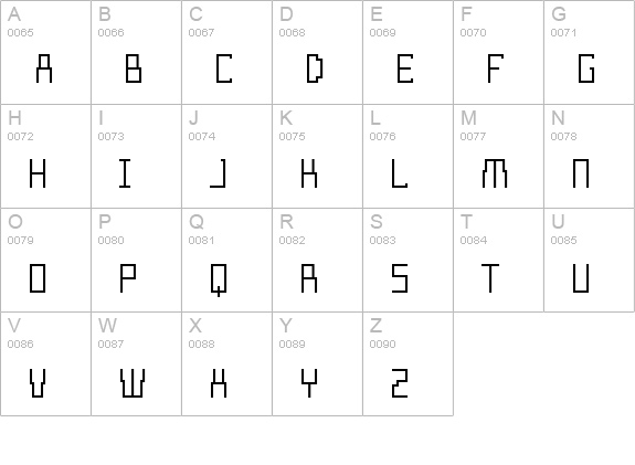 Templo Fino uppercase A-Z preview