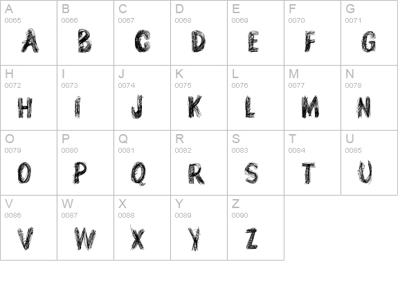 TEN O CLOCK Regular uppercase A-Z preview