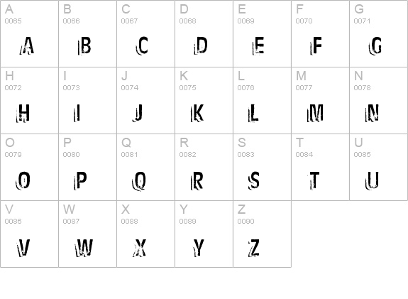 Ten Ton Ballyhoo uppercase A-Z preview
