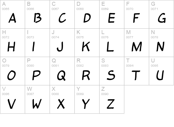 TennesseeType uppercase A-Z preview