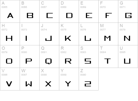 TequilaHeightsSobriaBorracha uppercase A-Z preview
