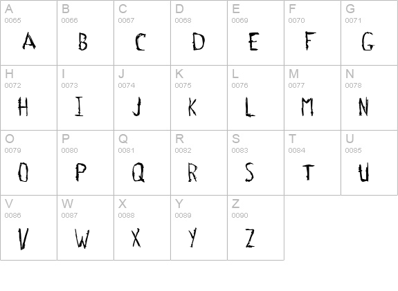 Tetanus uppercase A-Z preview