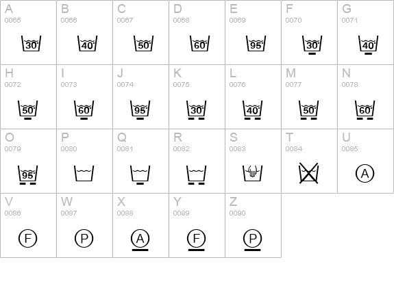 Textile LH Pi One uppercase A-Z preview