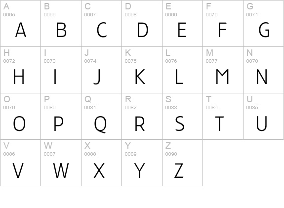 TFForever-Light uppercase A-Z preview