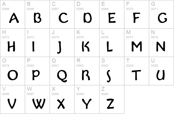 Thanksgiving uppercase A-Z preview