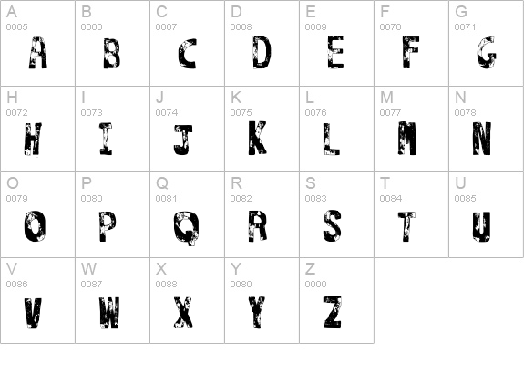 That's it! uppercase A-Z preview