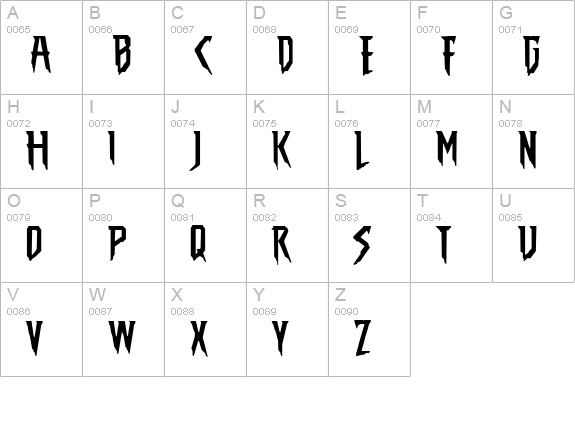 THE AMAZING SPIDER-MAN uppercase A-Z preview