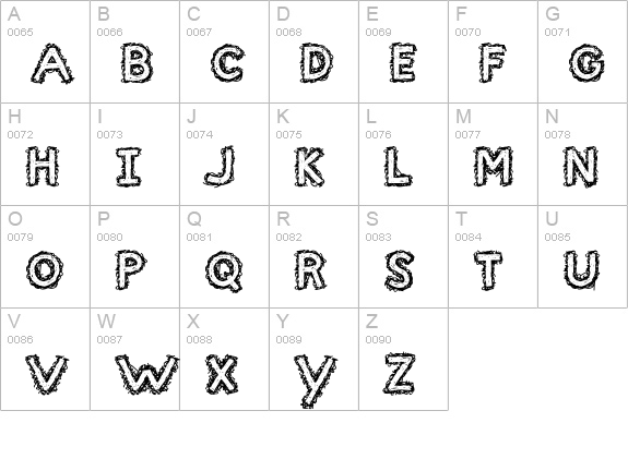 the beautiful ones uppercase A-Z preview