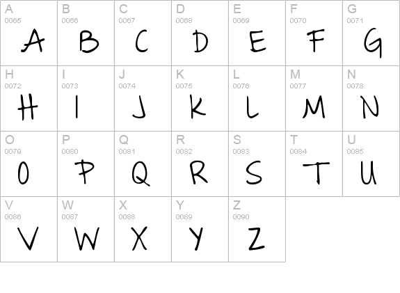 The Great Escape uppercase A-Z preview