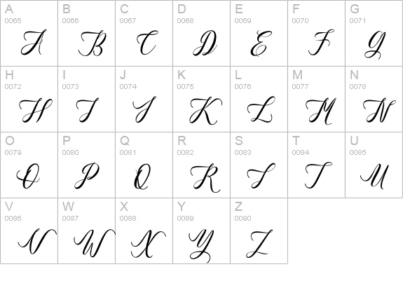 The Hardcover uppercase A-Z preview