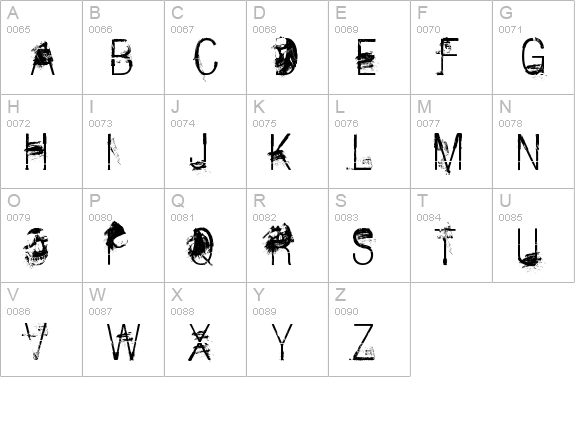 The Last Soundtrack uppercase A-Z preview