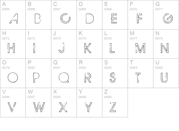 THE MAPLE ORIGINS uppercase A-Z preview