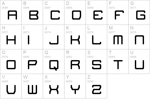 The Missing Link Regular uppercase A-Z preview