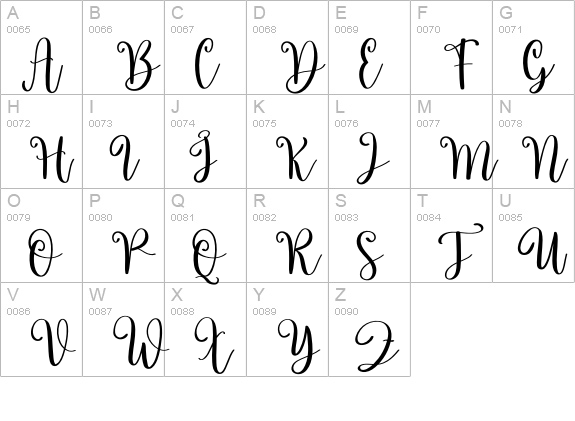 The Nativity uppercase A-Z preview