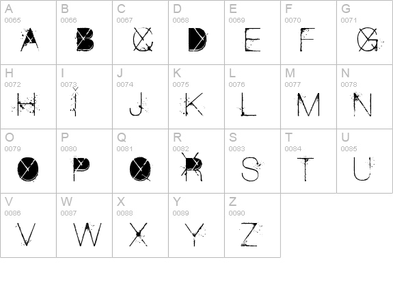 the Poison uppercase A-Z preview