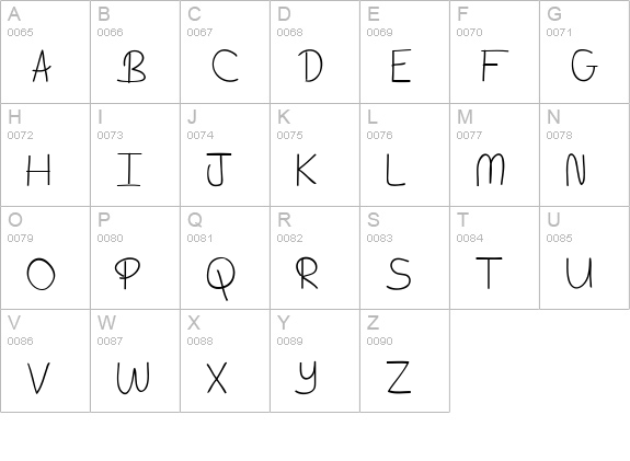 The Power Of Love uppercase A-Z preview