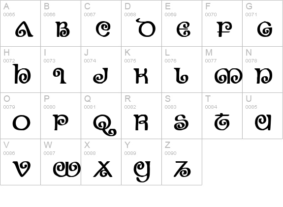 The Shire Bold uppercase A-Z preview