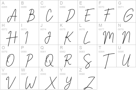 The Suavity uppercase A-Z preview