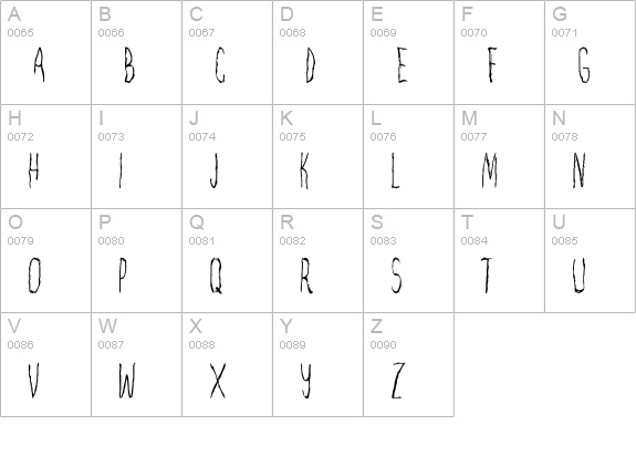 The Truth Will Out uppercase A-Z preview