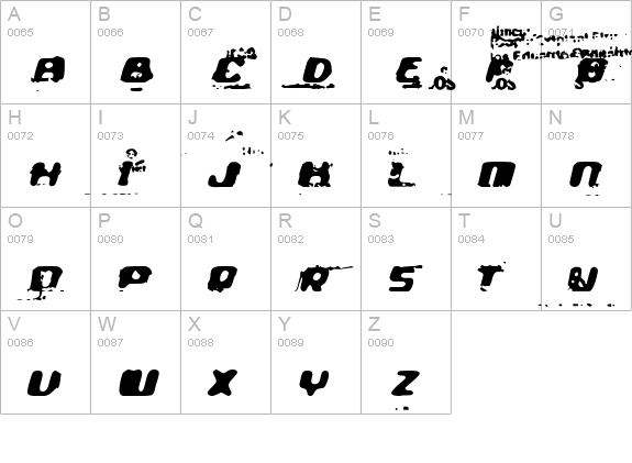 The Ultra uppercase A-Z preview