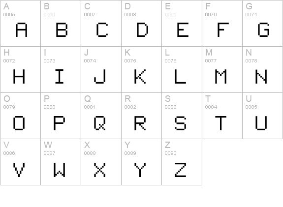 Therm-Norm uppercase A-Z preview