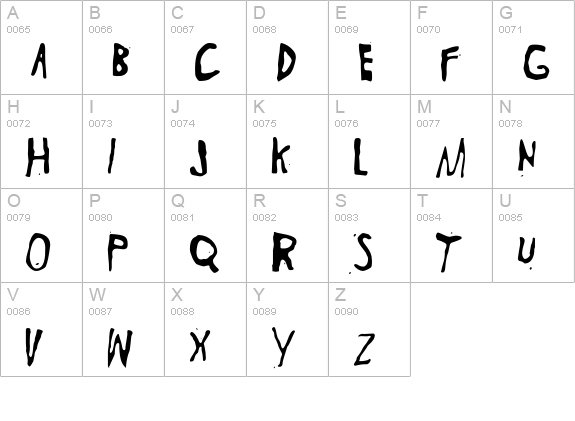 TheWall uppercase A-Z preview