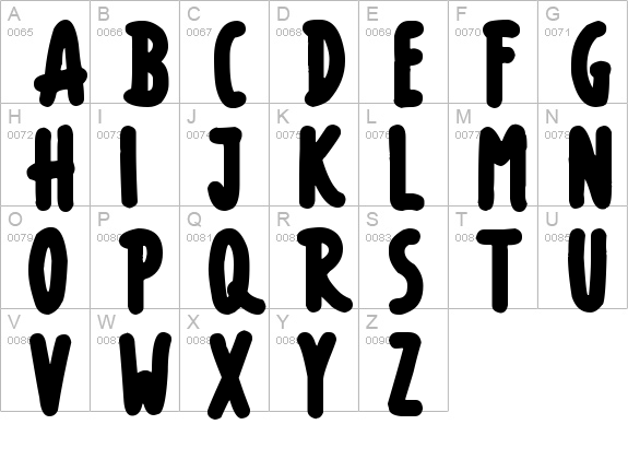 Thick Marker Talls
 uppercase A-Z preview