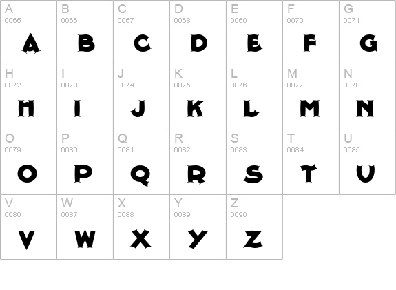Thimble Theatre Nf uppercase A-Z preview