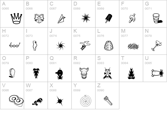 ThingbatTwo uppercase A-Z preview
