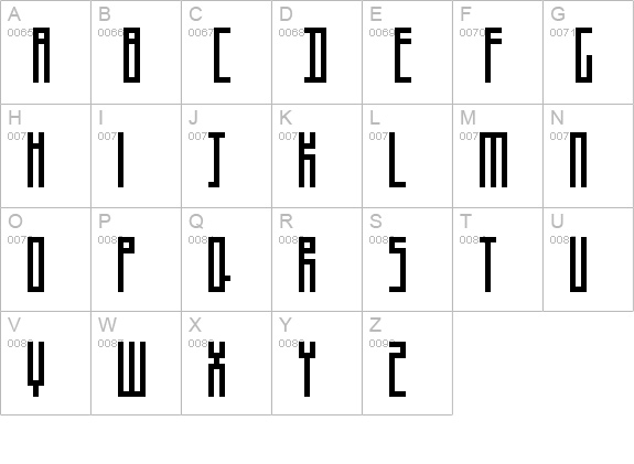 Thinman
 New uppercase A-Z preview