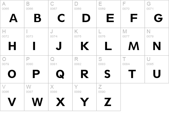 Thinx SSi Bold uppercase A-Z preview