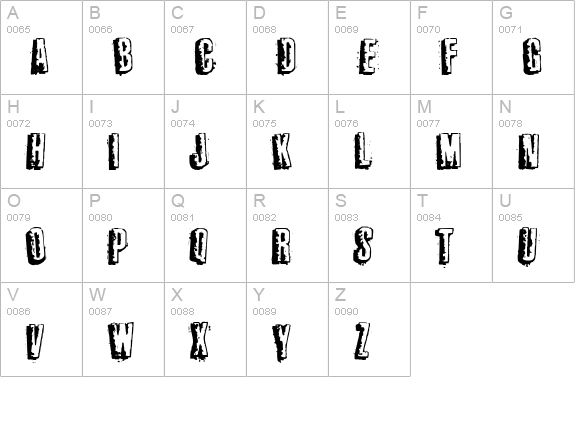 Third World Buzz uppercase A-Z preview