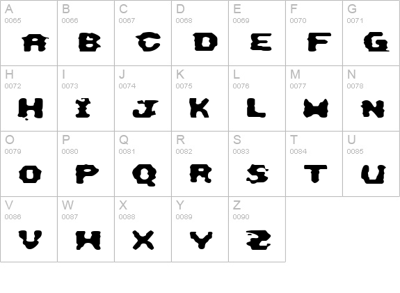 This Emulation uppercase A-Z preview
