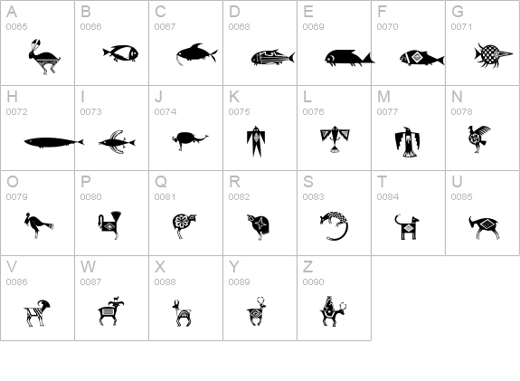 ThreeRivers uppercase A-Z preview