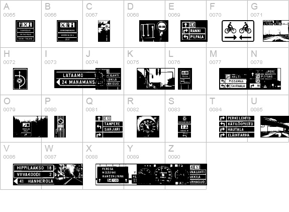 Tienp??ll? uppercase A-Z preview