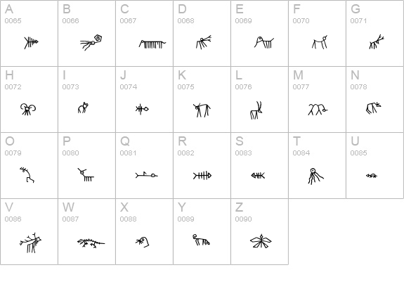Tierfreund uppercase A-Z preview