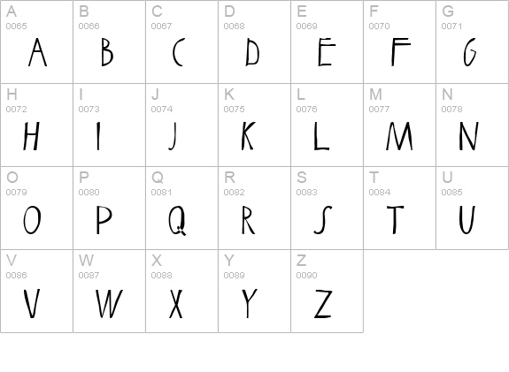 Tigger uppercase A-Z preview