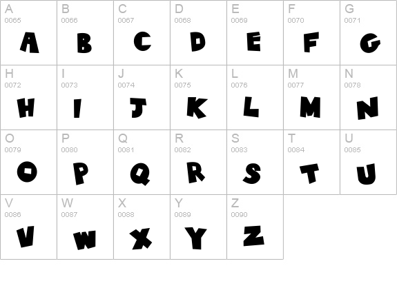 Tiki Tropic Bold uppercase A-Z preview