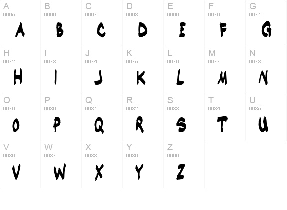 TimbukMarker uppercase A-Z preview