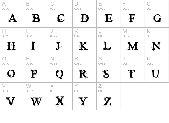 Times New Yorker uppercase A-Z preview